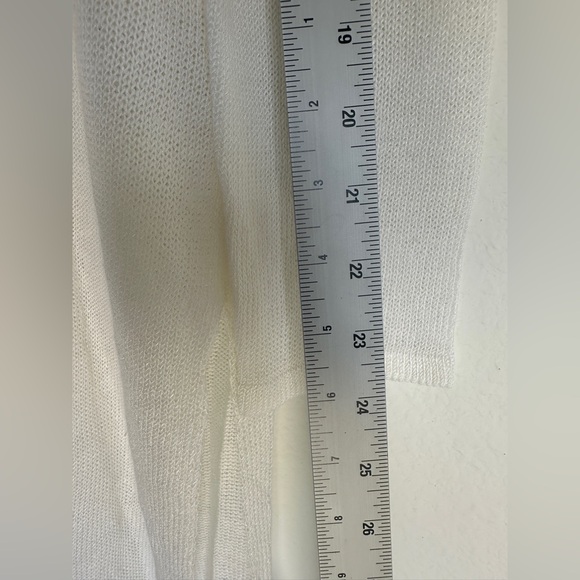 NWT J. Jill Love Linen White Cardigan Large - Picture 9 of 9